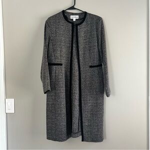 Elegant Danny & Nicole Gray and Black Blazer Coat
